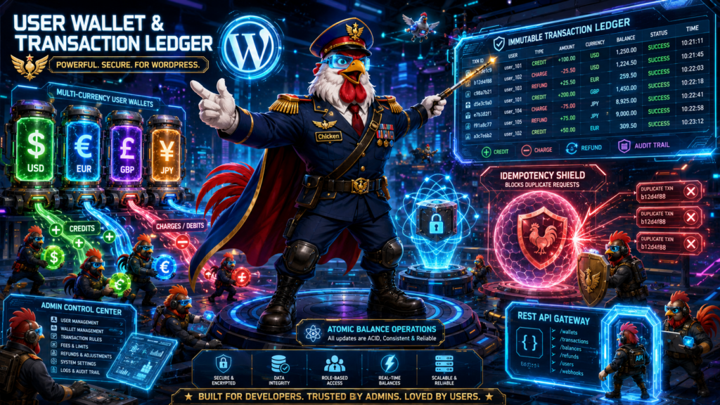 User Wallet and Transaction Ledger