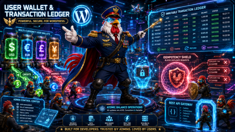 User Wallet and Transaction Ledger